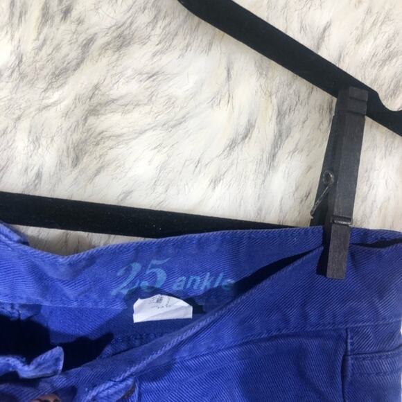 J. Crew low rise purple colored denim toothpick ankle skinny jeans size 25 - Picture 6 of 8